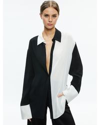 Alice + Olivia - Finely Oversized Button Down Shirt - Lyst
