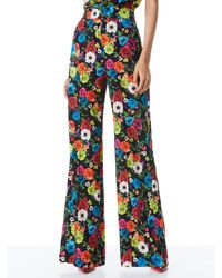 Alice + Olivia Alice + Olivia Dylan High Waisted Wide Leg Pant - Multicolor