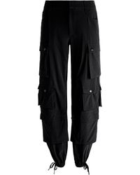 Alice + Olivia - Olympia High Rise Ankle Tie Cargo Pants - Lyst