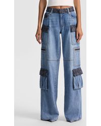 Alice + Olivia - Cay Cargo Jean - Lyst