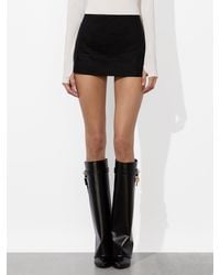 Alice + Olivia - Mace Linen Mini Skort - Lyst