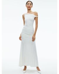 Alice + Olivia - Bianca Twisted Off The Shoulder Maxi Dress - Lyst