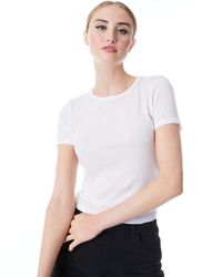Alice + Olivia - Cindy Classic Cropped Tee - Lyst