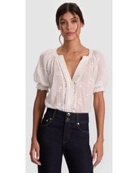 Alice + Olivia - Thalia Button Down Blouse - Lyst