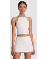 Alice + Olivia - Gatz Embellished Top - Lyst