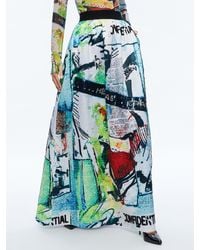 Alice + Olivia - A+o X Basquiat Tina Embellished Maxi Skirt - Lyst