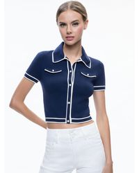 Alice + Olivia - Marlena Button Front Polo - Lyst