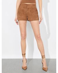 Alice + Olivia - Cady Suede Short - Lyst