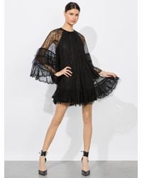 Alice + Olivia - Delia Ruffled Tunic Dress - Lyst