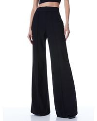 Alice + Olivia - Dylan High Waisted Wide Leg Pant - Lyst