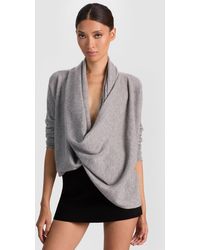 Alice + Olivia - Jules Draped Pullover - Lyst