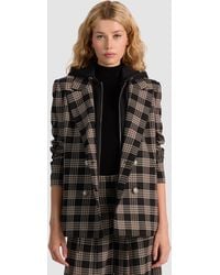 Alice + Olivia - Jordan Blazer With Removable Hoodie - Lyst