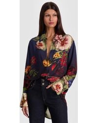 Alice + Olivia - Finely Oversized Button Down - Lyst