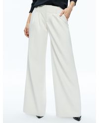 Alice + Olivia - Anders Vegan Leather Low Rise Pant - Lyst