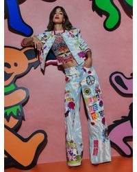 Alice + Olivia - A+O X Grateful Dead Keri Denim Jacket - Lyst