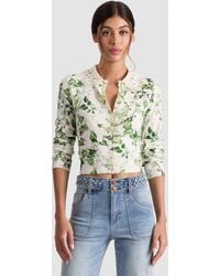 Alice + Olivia - Carson Collared Cardigan - Lyst