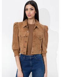 Alice + Olivia - Lana Suede Jacket - Lyst