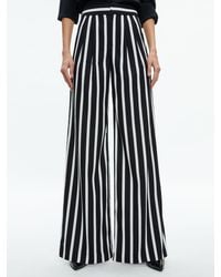 Alice + Olivia - Pompey High Waisted Pleated Pants - Lyst