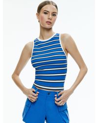 Alice + Olivia - Andre Fitted Cropped Tank - Lyst