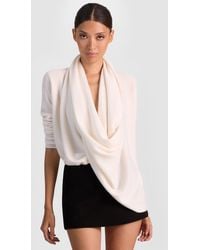 Alice + Olivia - Jules Draped Pullover - Lyst