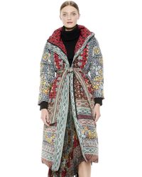 Alice + Olivia Julian Oversized Paisley Puffer - Multicolour