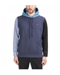 Raised By Wolves Mixed Hoodie - Blue