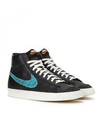 nike blazer mid black