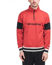 new balance half zip top mens