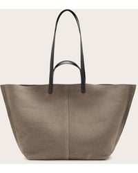 AllSaints - Phoenix Spacious Leather Tote Bag - Lyst