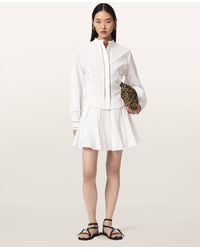 AllSaints - Frances Flared Mini Skirt - Lyst