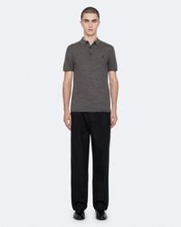 AllSaints - Mode Merino Short Sleeve Ramskull Polo Shirt - Lyst