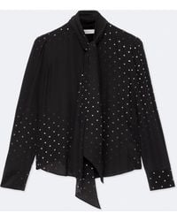 AllSaints - Iris Regular-Fit Silk Shirt - Lyst