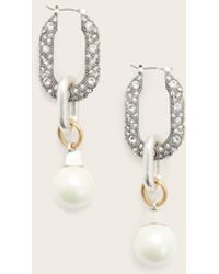 AllSaints - Cadence Two Tone Link Earrings - Lyst