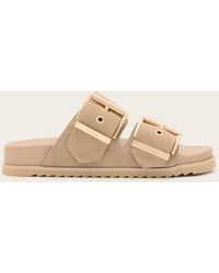 AllSaints - Sian Leather Buckle Sandals - Lyst