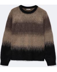 AllSaints - Storm Relaxed-Fit Striped Sweater - Lyst