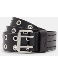 AllSaints - Leather Fully Adjustable Sturge Hip Belt With Roller Buckle, - Lyst