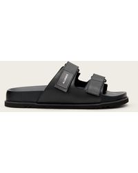 AllSaints - Vex Leather Sandals - Lyst
