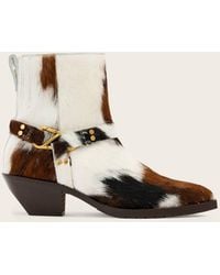 AllSaints - Leather Fox Carabiner Western Boots, /Us 6/Eu 36 - Lyst