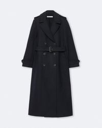 AllSaints - Brescia Double-Breasted Wool-Blend Trench Coat - Lyst