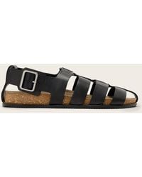 AllSaints - Randal Ring Leather Sandals - Lyst