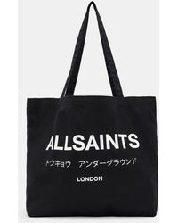 AllSaints - Cotton Underground Tote Bag - Lyst