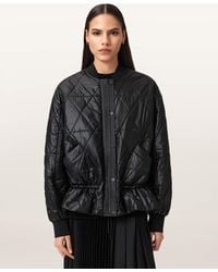 AllSaints - Alli Quilted Bomber Jacket - Lyst