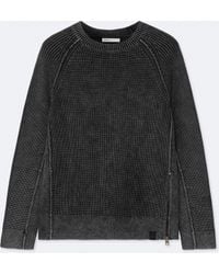 AllSaints - Kit Acid-Washed Cotton Crew-Neck Jumper - Lyst