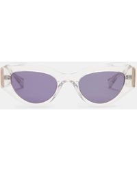 AllSaints - Calypso Bevelled Cat Eye Sunglasses, - Lyst