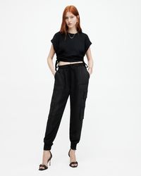 AllSaints - Venus Relaxed Tapered Utility Trousers, - Lyst