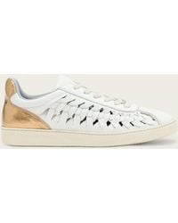 AllSaints - Leather Velma Leather Woven Trainers, /Us 6/Eu 36 - Lyst
