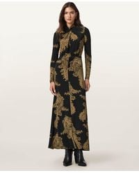 AllSaints - Mina A-Line Maxi Dress - Lyst