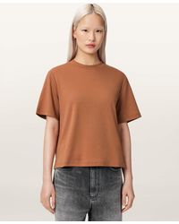 AllSaints - Lisa Boxy Crew Neck T-Shirt - Lyst