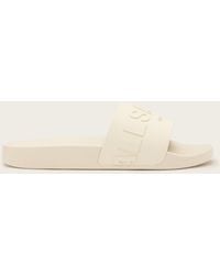 AllSaints - Biggy Slip On Logo Sliders - Lyst