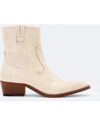 AllSaints - Jura Zip-Up Leather Boots - Lyst